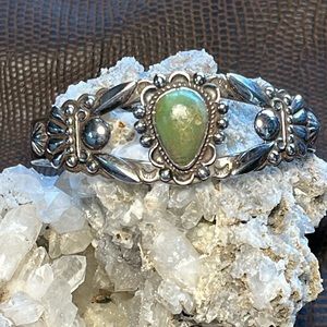 Vintage Bell Trading Post Sterling Silver and Turquoise Bracelet